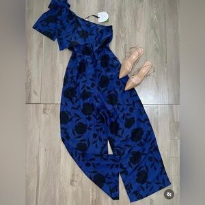 Kate Spade Navy Floral Jumpsuit